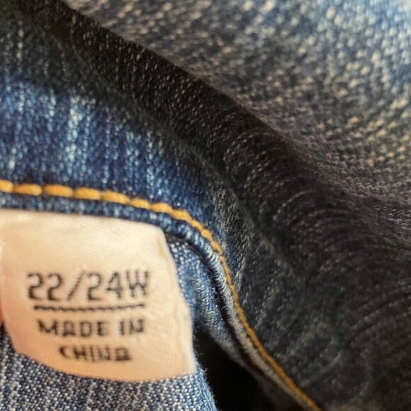 Vintage Cato Denim Jacket Womens 22 24 Blue Pockets Button Closure Jean Jacket - Picture 5 of 11
